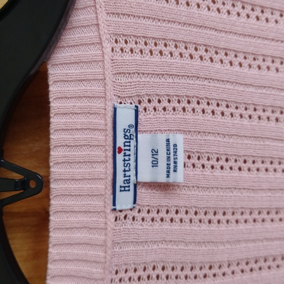 Heartstrings Pink Woven Sweater - Picture 2 of 5